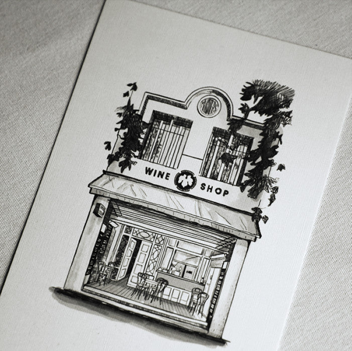 City Wine Shop Print